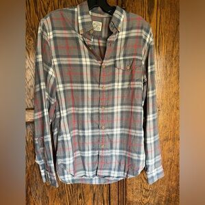 J Crew plaid long sleeve button down work shirt small